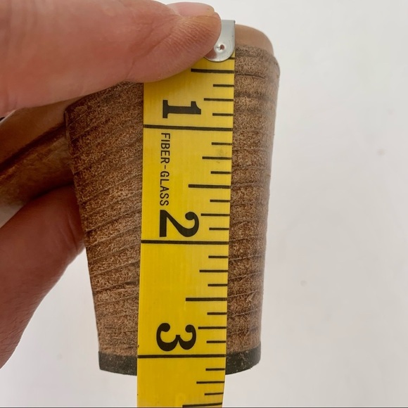 New ALBERTO FERMANI Strappy Block Heel Sandals Leather Tan Made In Italy - Picture 9 of 16